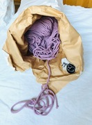 Sznurek bobbiny premium 5mm brudny róż 1000m