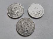 MONETY POLSKIE 3 szt. 50 GROSZY 1985 OB 035