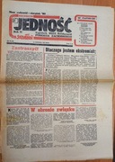 JEDNOŚĆ Tygodnik NSZZ Solidarność Szczecin 25.09.1981