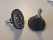 Nóżki stopki regulowane fi8 fi48/50 czarne.