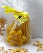 zestaw świec z wosku pszczelego na prezent/na święta