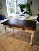 Piękne antyczne 100 letnie biurko dębowe.