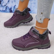 Ocieplane Śniegowce Damskie Fuksja – Nowe, Antypoślizgowe, Rozmiar 37