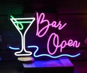 Neon Led Bar Open szyld klub bar restauracja party impreza 