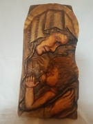 MATKA BOSKA KARMIĄCA PŁASKORZEŹBA PREZENT MARYJA