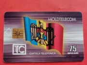 MOŁDAWIA   - Karta telefoniczna  / Niski nakład / ODMIANA /  FLAGI