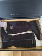 Oficerki Tommy Hilfiger rozm. 36- skóra zamszowa