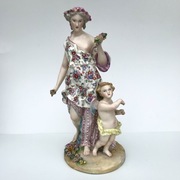 Miśnia grupa figuralna alegoria wiosny wys. 33 cm przed 1850