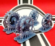 Koła napędowe i napinające do Pz.Kpfw IV (Mobelwagen, Hummel, Nashorn) 1:25