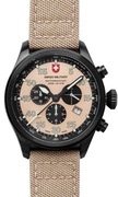 Zegarek Szwajcarski SWISS MILITARY HAWK NERO CHRONOGRAPH RAWHIDE