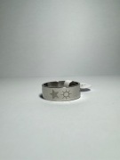 SYGNET GWIAZDKA PIERŚCIEŃ SREBRNY UNISEX