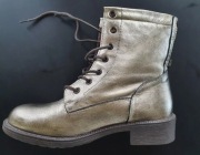 ZŁOTE glany, designerska marka NANNINI, rzadki produkt! roz. 38