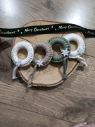 Dekoracja choinkowa makrama zestaw 4 szt choinka dekorację z makramy 