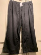 H&M spodnie jeans dżins kuloty jogger szerokie casual czarne oversize
