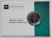 Moneta 10 zł 2013 r. Hipolit Cegielski, blister plus folder