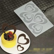 Kształt SERCA 4wn Forma Mata silikonowa 19*11.5 do Pieczenia Czekolady 