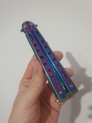 Motylek CS:GO metalowy grzebień udający nóż do włosów brody