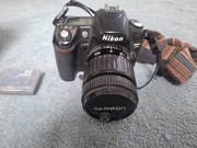 Nikon d80 aparat lustrzanka obiektyw Tamron 35-90mm 16gb 2baterie