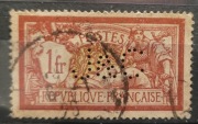 FRANCJA FRANCE Mi 98 1900 r. dziurkowanie