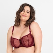 Biustonosz miękki Samanta Valentina A145 75H, w kropki, na duży biust