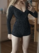 Kombinezon spodenki błyszczący sylwester S lub XS