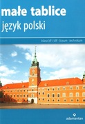 MAŁE TABLICE JĘZYK POLSKI LICEUM TECHNIKUM WYDAWNICTWO ADAMANTAN 