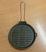 Patelnia żeliwna grillowa ciężka składany uchwyt