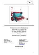 Instrukcja obsługi siewnik SULKY TRAMLINE SE 300, SX 300, SX 400 PL