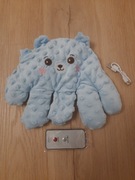 Miś Klepiś Klepisie nowy niebieski maskotka ręka do usypiania niemowląt