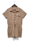 Kombinezon Safari Romper Krótki Beżowy Shein |R. XL