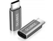 PRZEJŚCIÓWKA ADAPTER GLUBEE USB-C- LIGHTNING 2 SZTUKI SZARE
