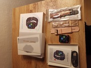 Smart Watch dla kobiety, 3 paski, duzo funkcji, złoty, nowy