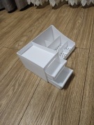 Organizer na kosmetyki z szufladkami bialy pojemnik na kosmetyki