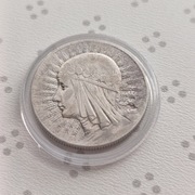 5 zł Głowa Kobiety 1932 srebro ładna 