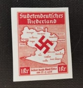 1938 Niemcy znaczek ** Mapa Nedenralnd Issues