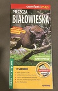 Puszcza Białowieska, mapa laminowana comfort map