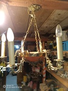 Żyrandol mosiezny pałacowy kościelny salonowy 