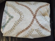 Zestaw prześcieradło + 2 poszewki 203x198 cm wzór geometryczny elegancki