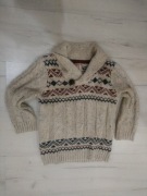 Sweterek roz 116 5/6 lat święta zimowy