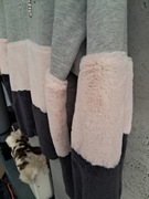 Bluza oversize M/L szara futerko stan idealny 