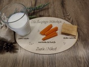 Drewniany talerzyk tacka dla Świętego Mikołaja hit