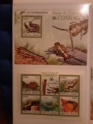 Komory 2009 Mi 2328-32 + bl 510 skolopendra  CIĘTY  zestaw idealny