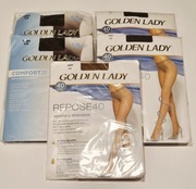 Rajstopy GOLDEN LADY, 3-M, 20-40 den, 2 kolory, ZESTAW: 5 sztuk