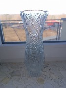 Piękny wazon kryształowy PRL 