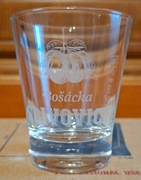 Slivovica Bošácka Brandy Śliwowica Pasabahce Sahm Kieliszki 85 ml 