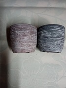 Doniczki/osłonki na kwiaty 2 sztuki dwa kolory