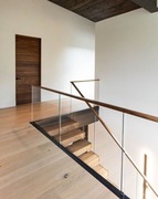 BALUSTRADA SZKLANA W PROFILU ALUMINIOWYM U * TIOMO