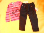 Nowy komplet spodnie, bluzka dz 86