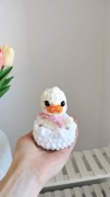 Kaczuszek na szydełku handmade, dekoracja świąteczna 