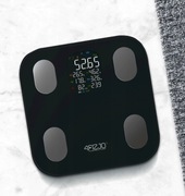 WAGA ŁAZIENKOWA ANALITYCZNA ELEKTRONICZNA POMIAR TŁUSZCZU BMI SZKLANA PRO